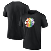 NHL Black Edmonton Oilers Oilers Pride T-Shirt