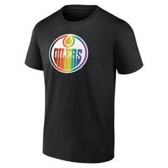 NHL Black Edmonton Oilers Oilers Pride T-Shirt