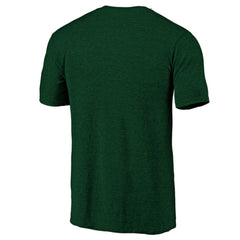 NHL Green Minnesota Wild Distressed Logo Tri-Blend T-Shirt