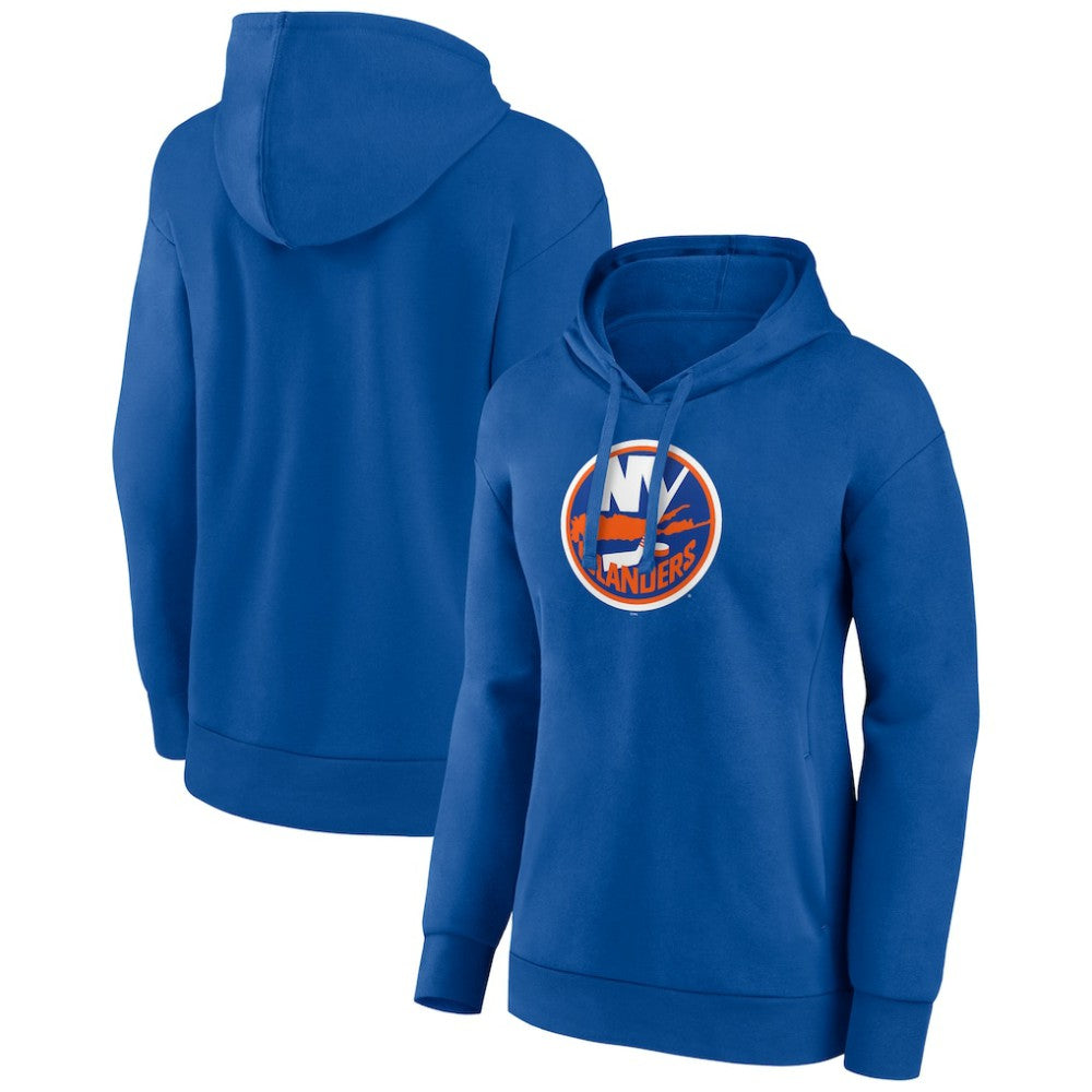 NHL Royal New York Islanders Women's Primary Logo Pullover Hoodie