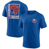 NHL Royal New York Islanders Earnest Will Tri-Blend T-Shirt