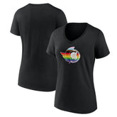 NHL Black Ottawa Senators Women's NHL Pride V-Neck T-Shirt