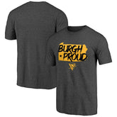 NHL Charcoal Pittsburgh Penguins Shoot to Score Tri-Blend T-Shirt
