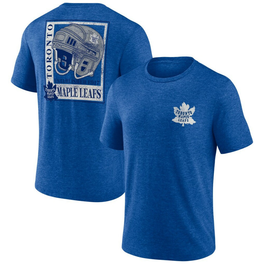 NHL Blue Toronto Maple Leafs Earnest Will Tri-Blend T-Shirt