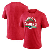 NHL Red Vancouver Canucks Represent Tri-Blend T-Shirt