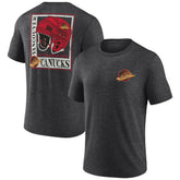NHL Charcoal Vancouver Canucks Earnest Will Tri-Blend T-Shirt