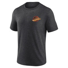 NHL Charcoal Vancouver Canucks Earnest Will Tri-Blend T-Shirt