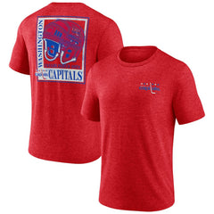 NHL Red Washington Capitals Earnest Will Tri-Blend T-Shirt