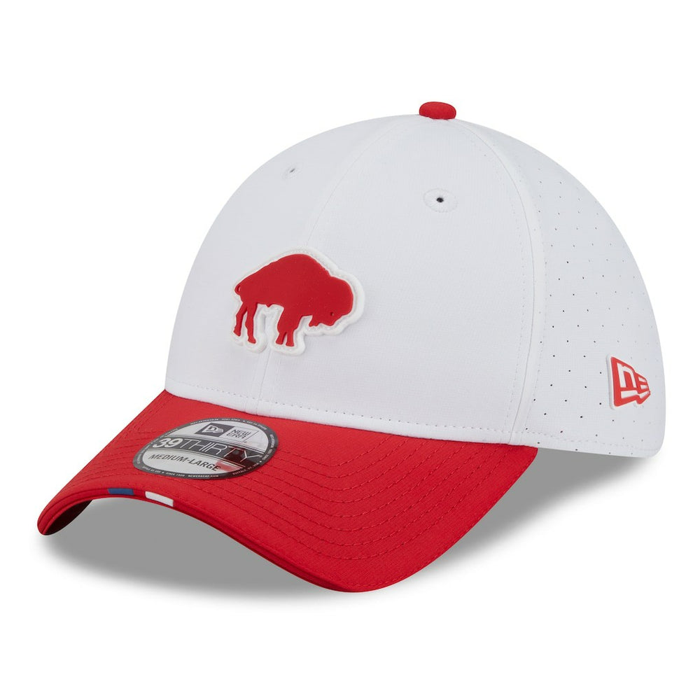 2025 NFL Training Camp Throwback Logo 39THIRTY Flex Hat - Buffalo Bills