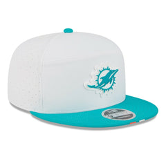 2025 NFL Training Camp Split Panel 9FIFTY Snapback Hat - Miami Dolphins