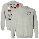 Germany National Team Vive La Fete Women's Impressions Artwork Pullover Sweatshirt - Gray