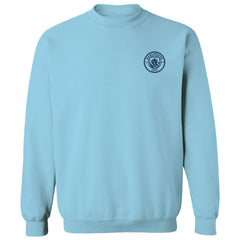 Manchester City Vive La Fete Women's Impressions Artwork Pullover Sweatshirt - Sky Blue