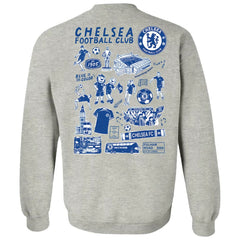 Chelsea Vive La Fete Women's Impressions Artwork Pullover Sweatshirt - Gray