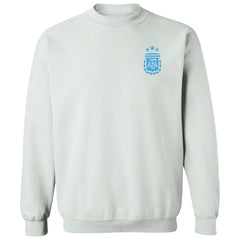 Argentina National Team Vive La Fete Women's Impressions Artwork Pullover Sweatshirt - White