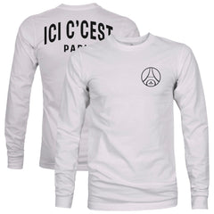 Paris Saint-Germain 1863FC Back Team Arch Long Sleeve T-Shirt - Gray