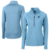 MLB Arizona Diamondbacks Cutter & Buck Women's Raglan Adapt Eco Knit Stretch Recycled Half-Zip Top