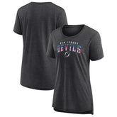 NHL Gray New Jersey Devils Women's Proud Tri-Blend T-Shirt