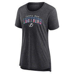 NHL Gray Tampa Bay Lightning Women's Proud Tri-Blend T-Shirt