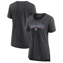 NHL Gray Vegas Golden Knights Women's Proud Tri-Blend T-Shirt