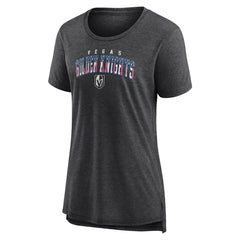 NHL Gray Vegas Golden Knights Women's Proud Tri-Blend T-Shirt