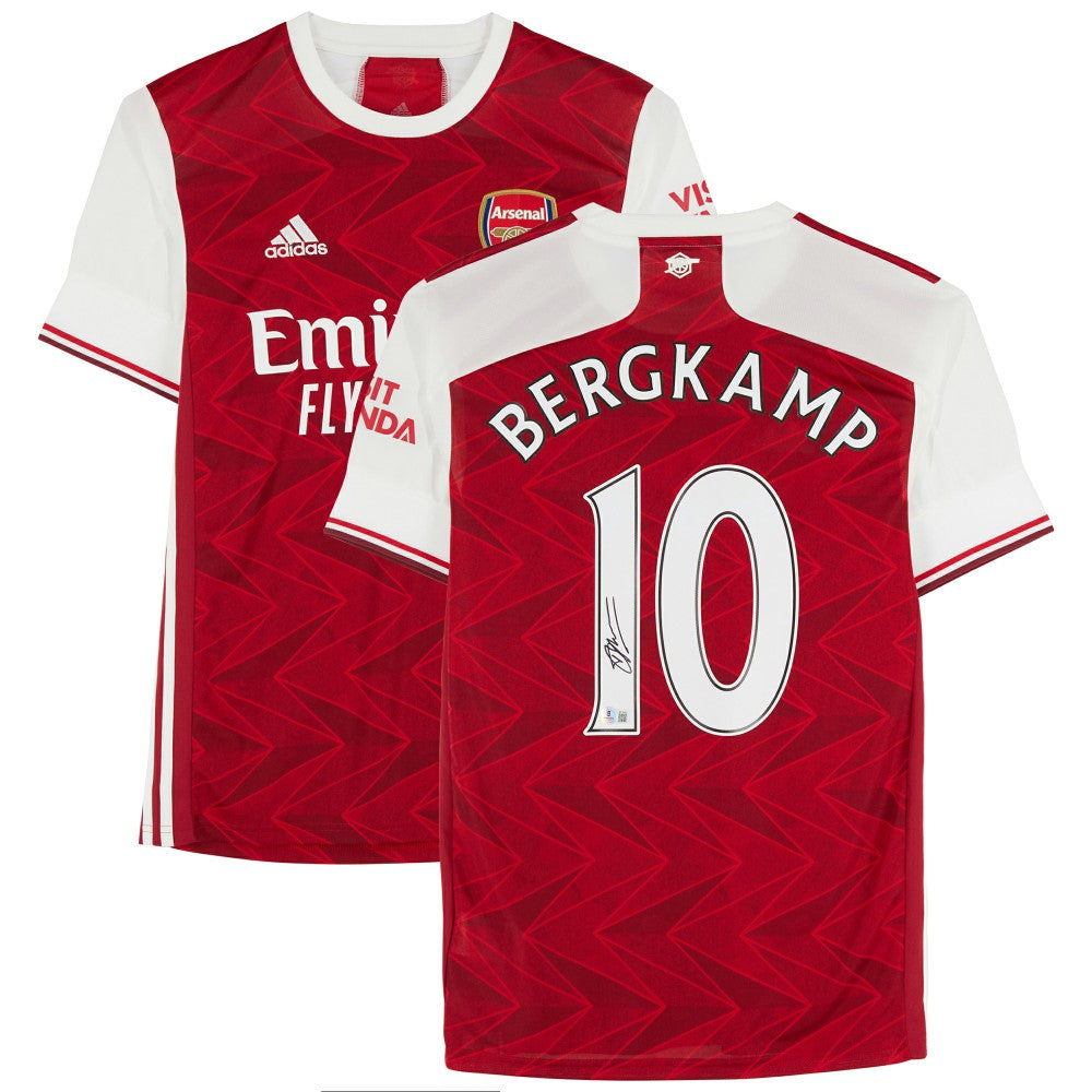 Dennis Bergkamp Arsenal Autographed 2020-21 Red Home Jersey - Fanatics BAS