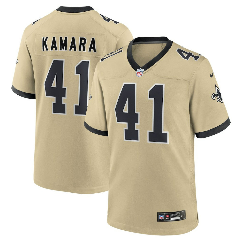 Alvin Kamara Youth Gameday Golds Alternate Game Player Jersey - New Orleans Saints