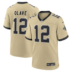 Chris Olave Youth Gameday Golds Alternate Game Player Jersey - New Orleans Saints