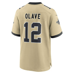 Chris Olave Youth Gameday Golds Alternate Game Player Jersey - New Orleans Saints