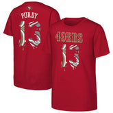 Brock Purdy Outerstuff Youth Mainliner Drip Player Name & Number T-Shirt - San Francisco 49ers