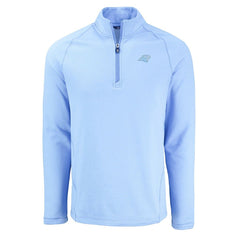 Cutter & Buck Peshastin Eco Fleece Recycled Raglan Quarter-Zip Top - Carolina Panthers