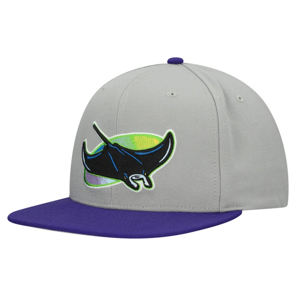 MLB Tampa Bay Rays Mitchell & Ness Cooperstown Collection Basic Flip Snapback Hat