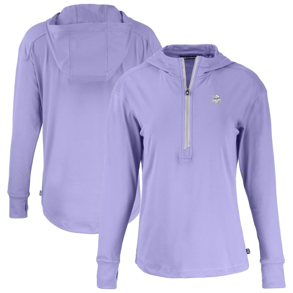 Cutter & Buck Women's Daybreak Eco Recycled Half-Zip Hoodie - Minnesota Vikings