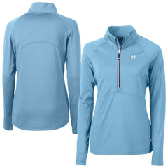 Cutter & Buck Women's Adapt Eco Knit Stretch Recycled Half-Zip Top - Pittsburgh Steelers