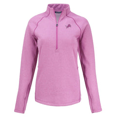 Cutter & Buck Women's Peshastin Eco Fleece Recycled Half-Zip Top - Detroit Lions