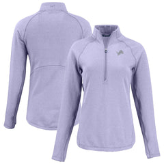 Cutter & Buck Women's Peshastin Eco Fleece Recycled Half-Zip Top - Detroit Lions
