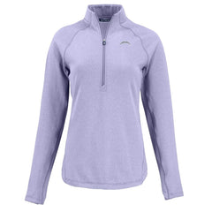 Cutter & Buck Women's Peshastin Eco Fleece Recycled Half-Zip Top - Los Angeles Chargers