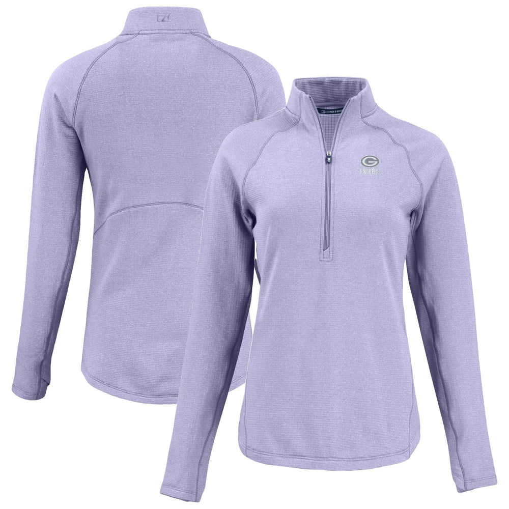 Cutter & Buck Women's Peshastin Eco Fleece Recycled Half-Zip Top - Green Bay Packers