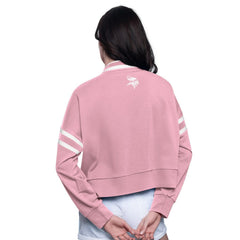 Starter Women's Power Play Cropped Pullover Sweatshirt - Minnesota Vikings
