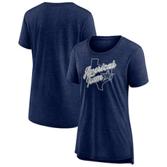 Women's First Down Distressed Tri-Blend T-Shirt - Dallas Cowboys