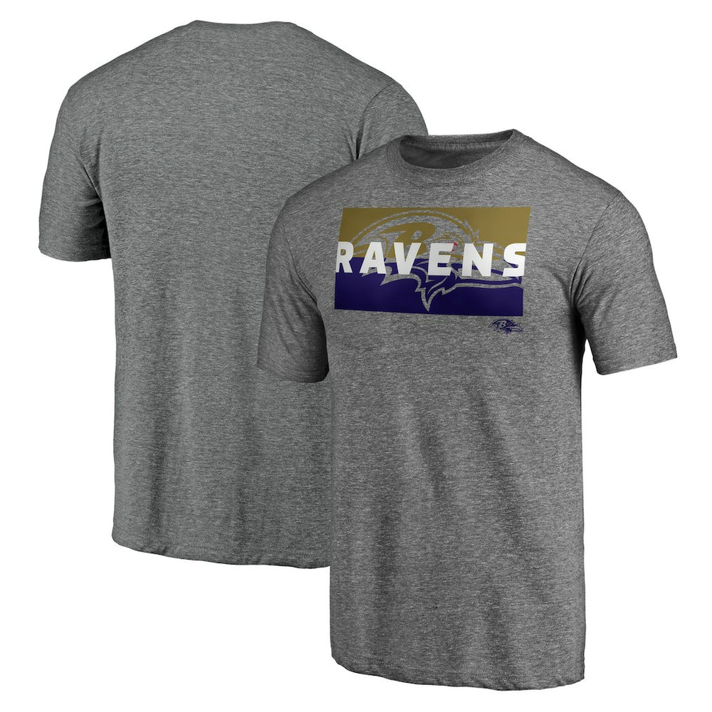 Square Off Tri-Blend T-Shirt - Baltimore Ravens
