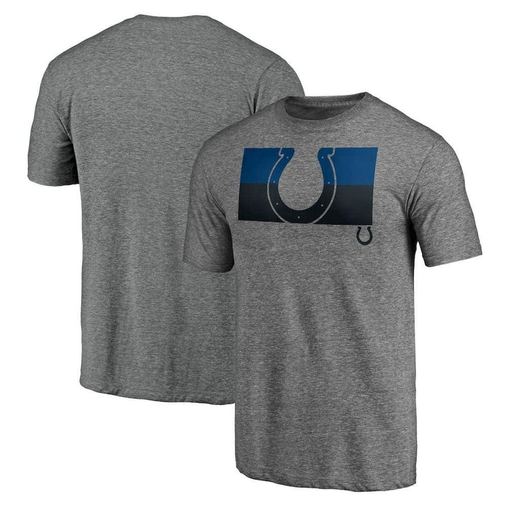 Square Off Tri-Blend T-Shirt - Indianapolis Colts