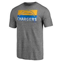 Square Off Tri-Blend T-Shirt - Los Angeles Chargers