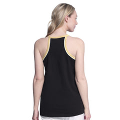NHL Black Vegas Golden Knights G-III 4Her by Carl Banks Women's Curveball Racerback Scoop Neck Slub Tank Top
