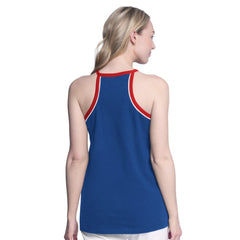NHL Blue New York Rangers G-III 4Her by Carl Banks Women's Curveball Racerback Scoop Neck Slub Tank Top
