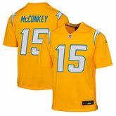 Ladd McConkey Youth Alternate Charger Power Game Player Jersey - Los Angeles Chargers