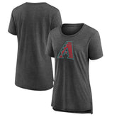 MLB Arizona Diamondbacks Women's Weathered Official Logo Tri-Blend T-Shirt