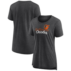 MLB Baltimore Orioles Women's Practice Time Tri-Blend T-Shirt