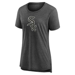 MLB Chicago White Sox Women's Weathered Official Logo Tri-Blend T-Shirt