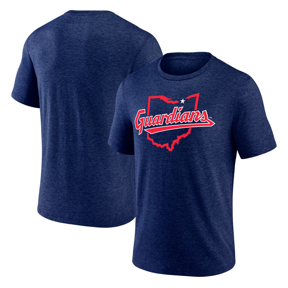 MLB Cleveland Guardians State Guard Tri-Blend T-Shirt