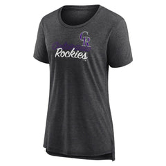 MLB Colorado Rockies Women's Practice Time Tri-Blend T-Shirt